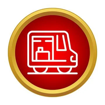 Delivery van icon representing shipping services and logistics Stock Illustration
