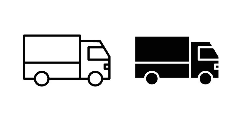 Delivery van icon vector design illustrations Stock Illustration