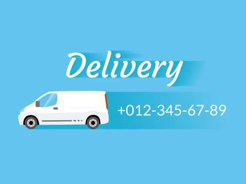 Delivery van Stock Illustration