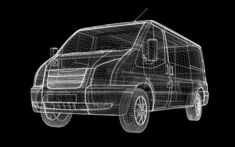 Delivery van Stock Illustration