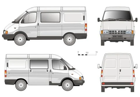 Delivery van Stock Illustration