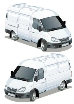 Delivery van Stock Illustration