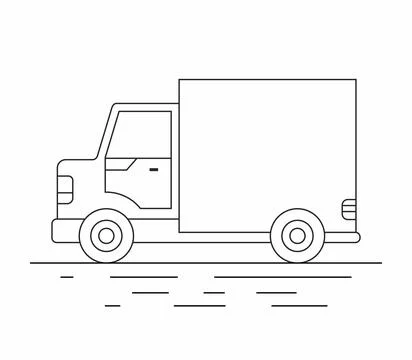 Delivery Van Stock Illustration