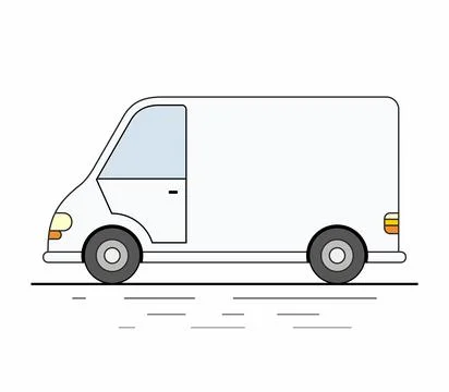 Delivery Van Stock Illustration