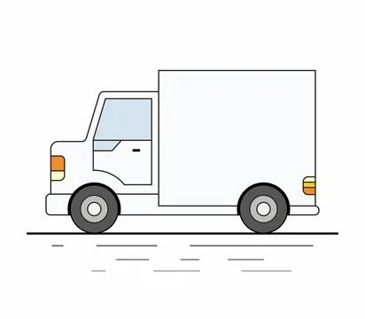 Delivery Van Stock Illustration