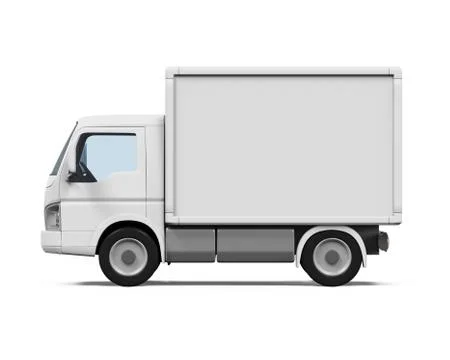 Delivery Van isolated Stock Illustration