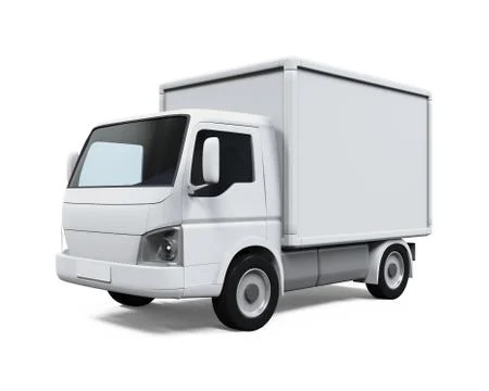 Delivery Van isolated Stock Illustration