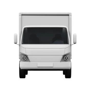 Delivery Van isolated Stock Illustration