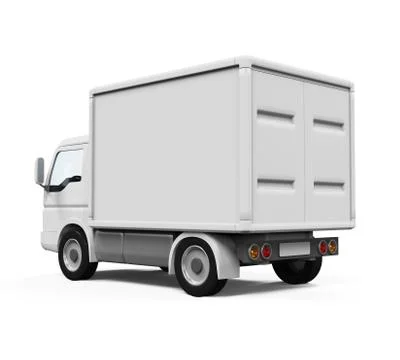 Delivery Van isolated Stock Illustration