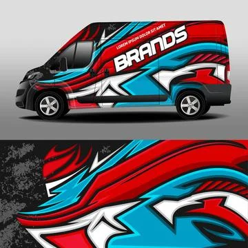 Delivery van vector design Stock Illustration