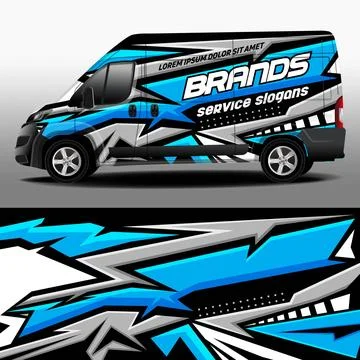 Delivery van vector design Stock Illustration