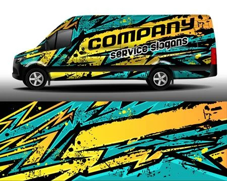 Delivery van vector design Stock Illustration