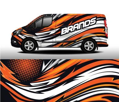 Delivery van vector design Stock Illustration