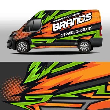 Delivery van vector design Stock Illustration