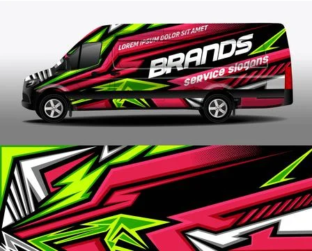 Delivery van vector design. Stock Illustration