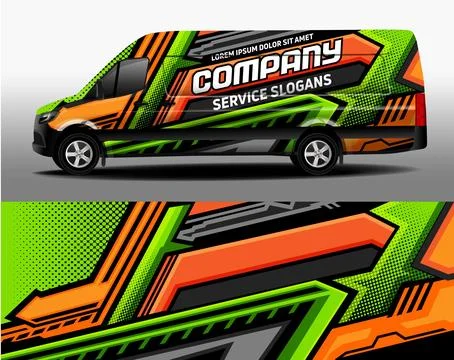 Delivery van vector design Stock Illustration