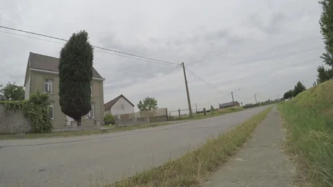 Delivery vans passing Stock Footage 83615830