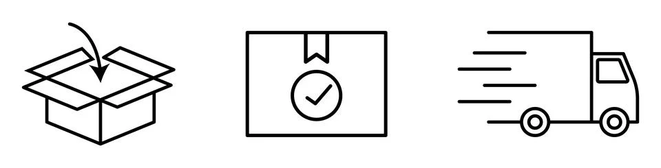 Delivery vector icons Stock Illustration