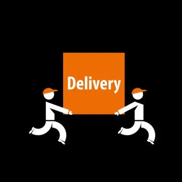 Delivery vector logo Ilustração Stock