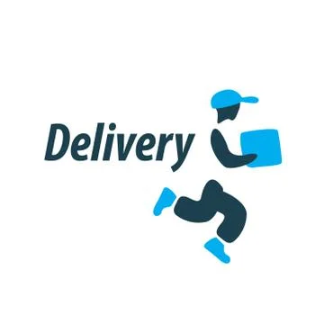 Delivery vector logo Illustrazione stock