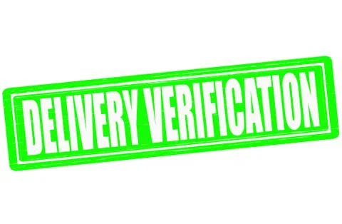 Delivery verification Stock Illustration