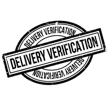 Delivery Verification rubber stamp Stock Illustration