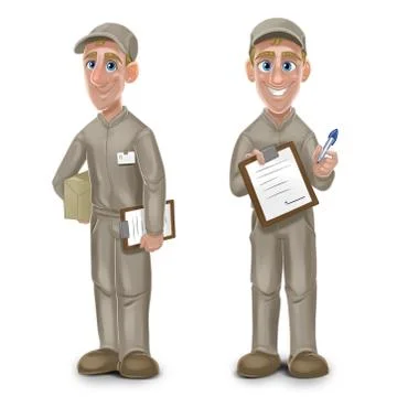 Delivery worker イラスト素材