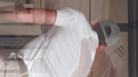 Deliveryman tacking out packages from his van 4k Stock Footage 312436402