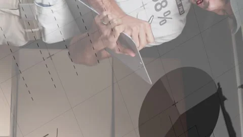 Deliveryman writing on a clipboard 4k Stock Footage 312299735