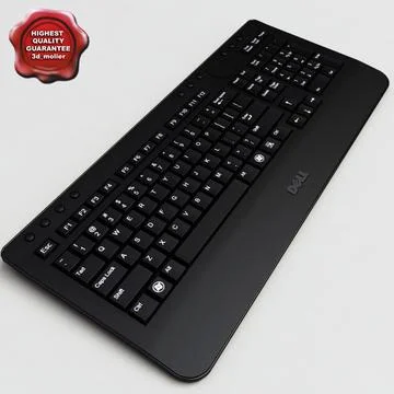 Dell Keyboard 3D Model