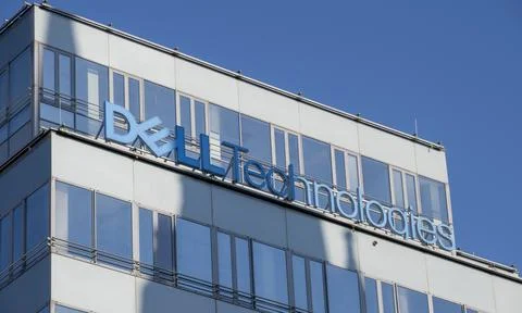 Dell Technologies sign on the.. Stock Photos