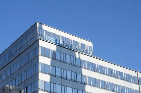 Dell Technologies sign on the.. Stock Photos