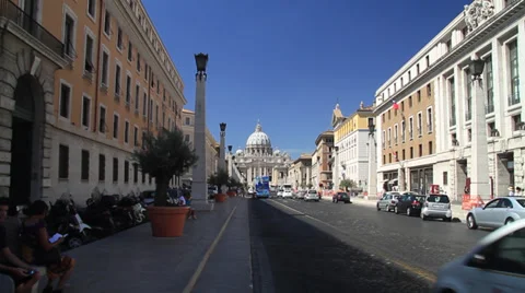 Via della Conciliazione Stock Footage 38216986