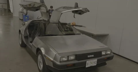 DeLorean Time Machine Stock Footage 168113239