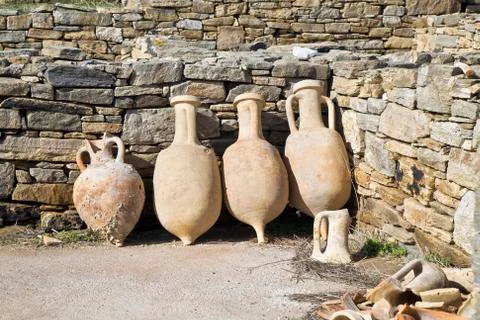 Delos amphora Stock Photos