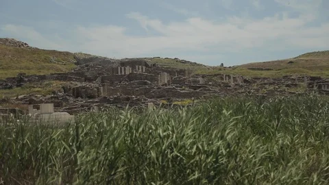 Delos Ancient Greece Stock Footage 102981629