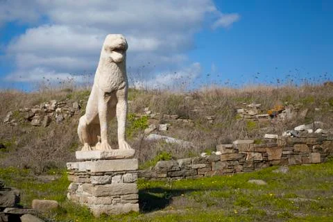 Delos lion Stock Photos