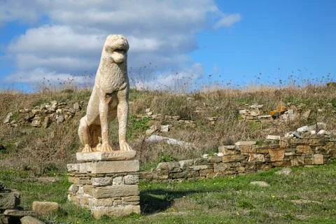 Delos lion Stock Photos