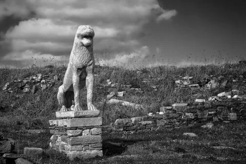Delos lion Stock Photos
