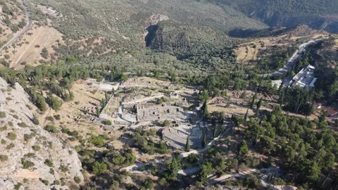 Delphi antic city Greece Stock Footage 160662795