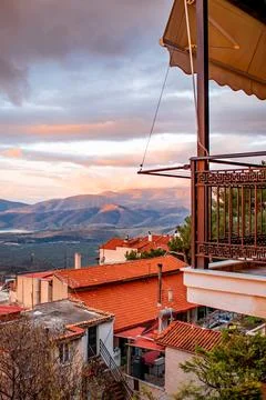 Delphi at dawn 스톡 사진