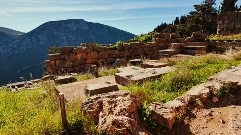 Delphi Sanctuary, Delphi, Greece Stock Footage 341533328