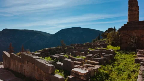 Delphi Sanctuary, Delphi, Greece Stock Footage 341533415