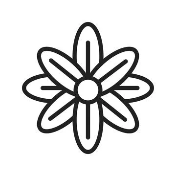 Delphinium Icon Image. Stock Illustration