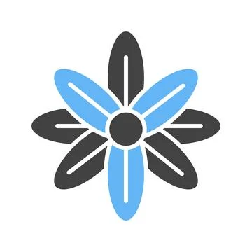 Delphinium Icon Image. Illustrazione stock
