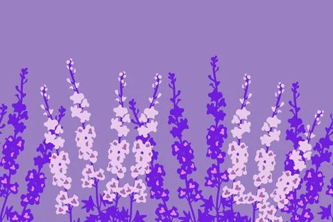 Delphinium vector background Stock Illustration