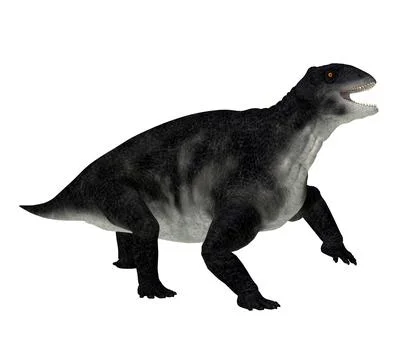 Delphinognathus Synapsid Side Profile Stock Illustration