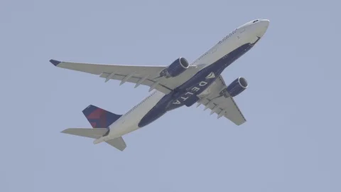 Delta airlines a330 taking off Stock Footage 114191846