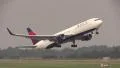Delta Airlines airplane taking off HD Footage
