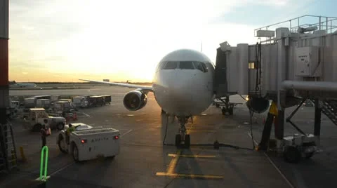 Delta Airlines passenger jet Stock Footage